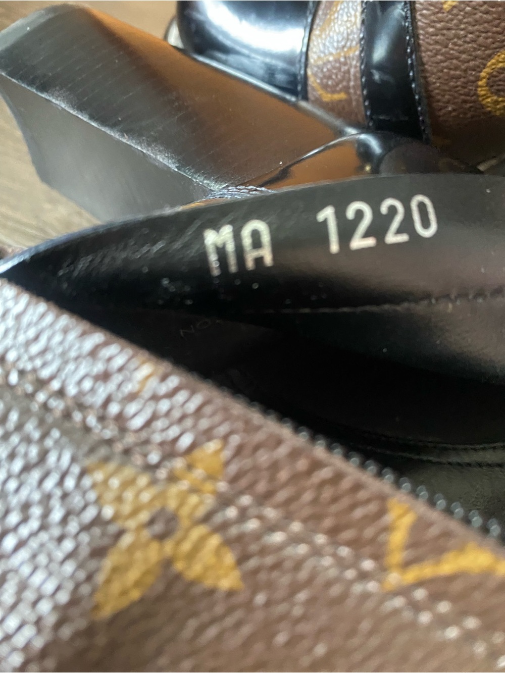 Louis Vuitton Laureate Combat Boots Monogram Canvas Black Leather Size 38.5 Auth - Picture 2 of 16